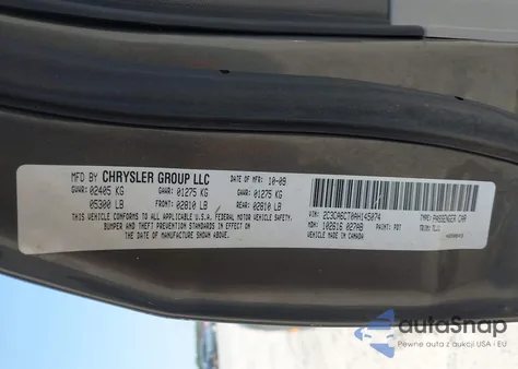 2010 Chrysler 300C Hemi z USA, uszkodzony, nr VIN 2C3CA6CT0AH145074